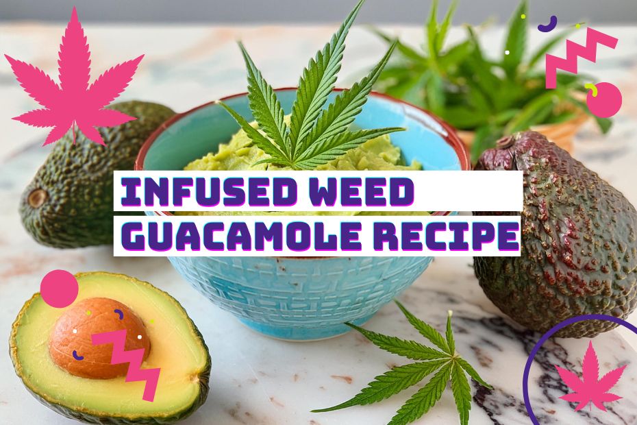 Cannabis infused weed guacamole